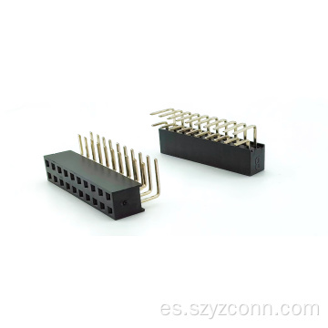 Conector de cabecera hembra de paso de 2,54 mm 20P